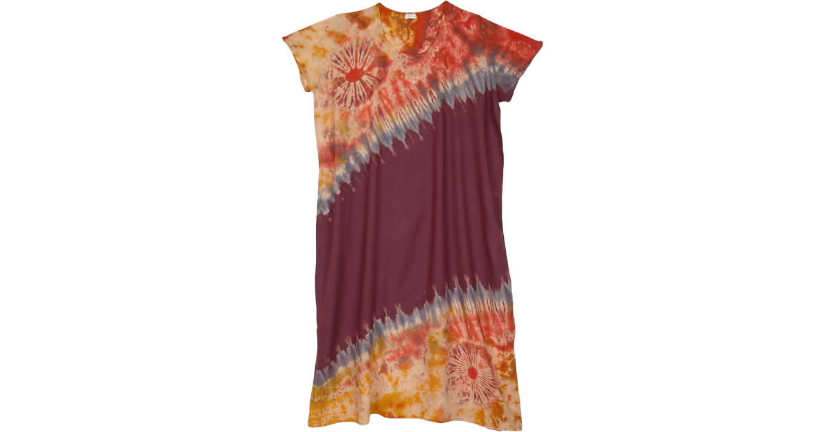Phoenix Summer Tie Dye Long Dress | Dresses | Multicoloured | Tie-Dye ...