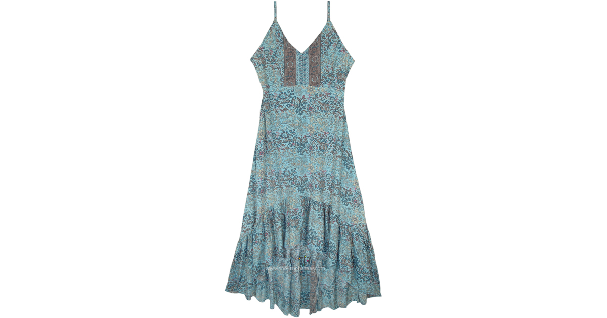 Palace Blue Maxi Long High Low Dress | Dresses | Blue | Sleeveless ...