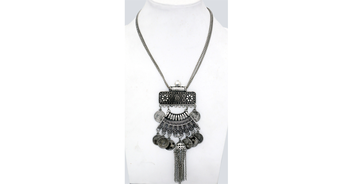 Trikon Vintage Necklace Black By Bauble Love