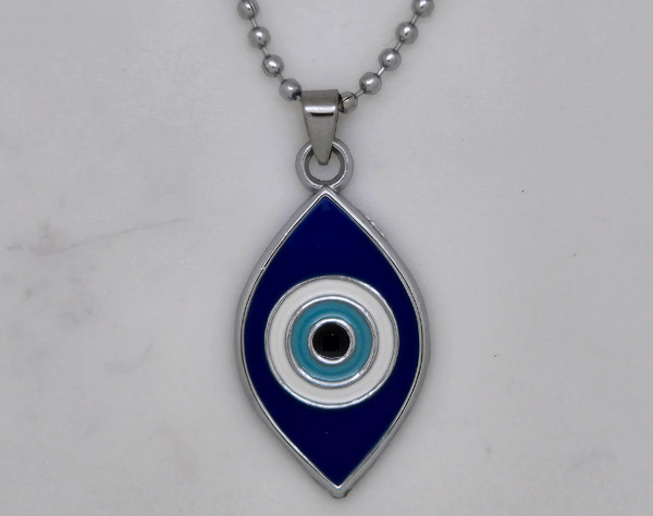 Silver Evil Eye Protection Necklace