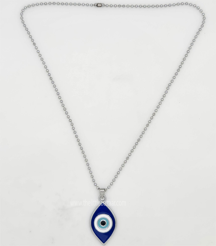 Silver Evil Eye Protection Necklace