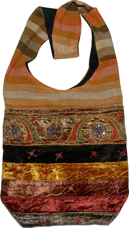 Handmade Fabric Patchwork Bohemian Shoulder Bag, shoulder bag