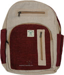 Organic Hippie Backpack with Front Pocket  [2361]