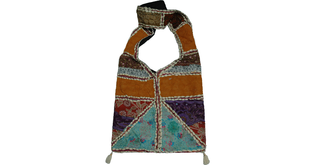 Rustica Cotton Sling Bag | Purses-Bags | patchwork