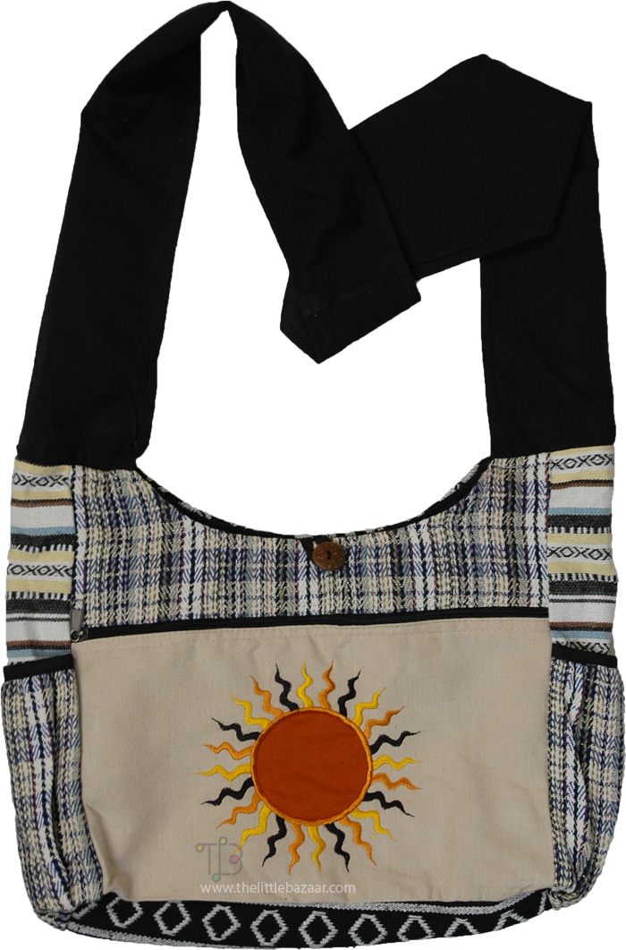 Radiant Sun Boho College Shoulder Bag