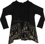 Black Sand Fall Tie Dye Cardigan