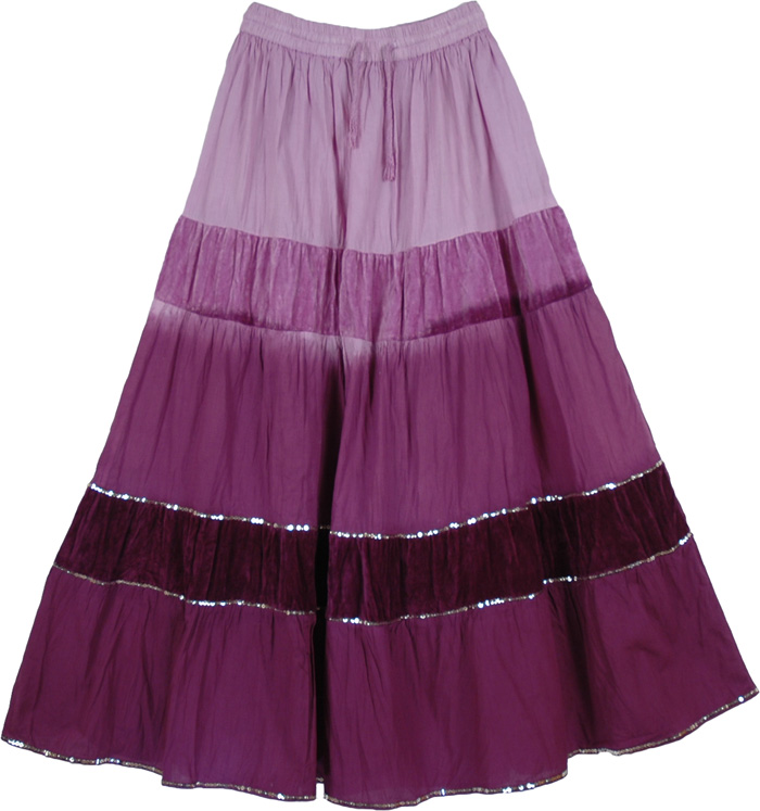 Sale:$14.99 Vintage Velvet Purple Skirt with Sequins | Clearance ...