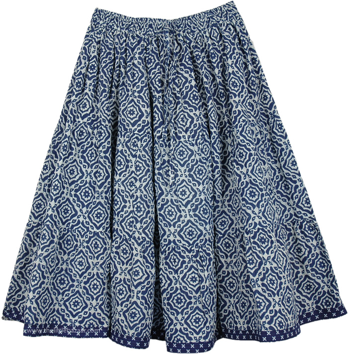 Sale:$19.99 Blue Bay Cotton Short Knee Length Skirt | Clearance ...