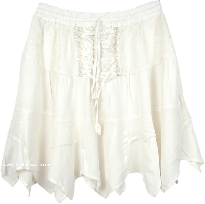 Pure White Gothic Style Short Skirt - Short-Skirts - Sale on bags ...