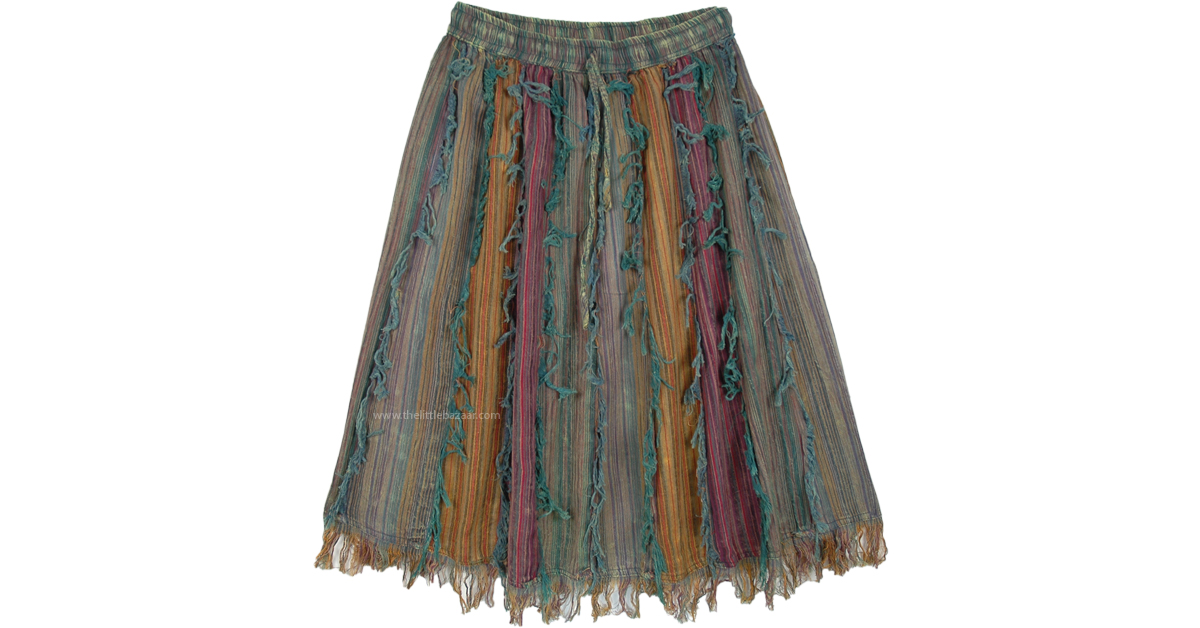 knee length hippie skirts