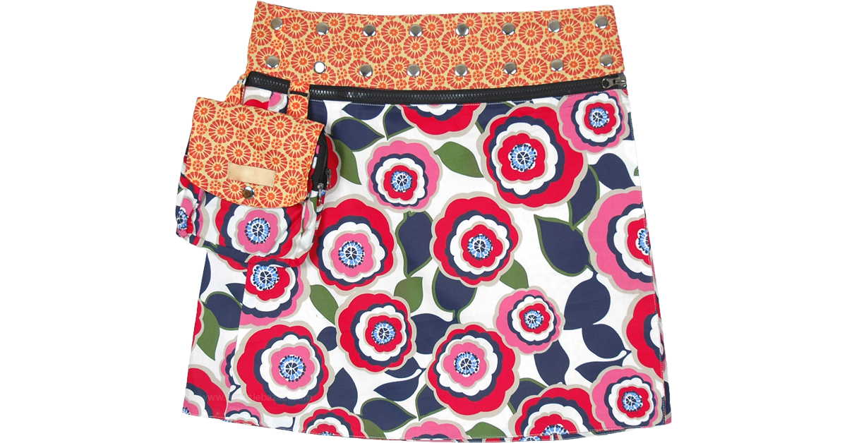 Button wrap clearance skirt