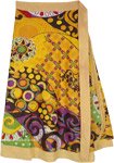 Floral Wrap Around Skirt in Two Layers [8942]