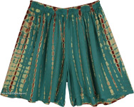 Boho Rayon Shorts for Women with Elastic Drawstring Waist [1780]