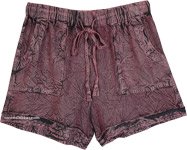 Relaxed Pink Boho Shorts with Pockets [3922]