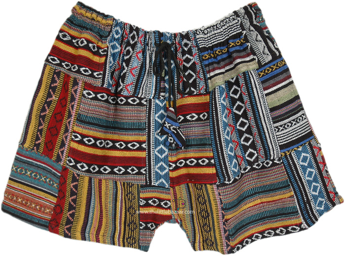 Fun Frolic Patchwork Thick Cotton Shorts