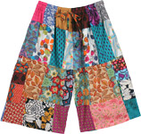 Unisex Bahama Bermuda Shorts in Mixed Patchwork