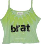 Green BRAT Cotton Short Top [2324]