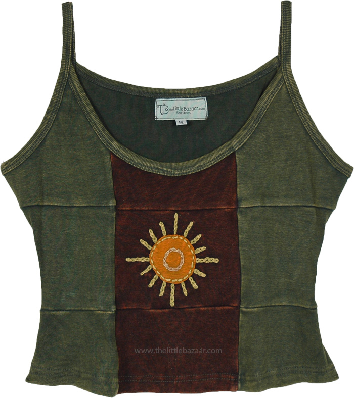 Lite Heliophile Handmade Cropped Tank Top