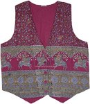 Brown Shades Rayon Patchwork Hippie Romper [2337]