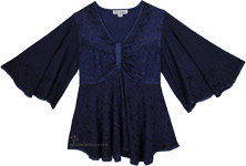 Midnight Wings Medieval Festival Tunic Top