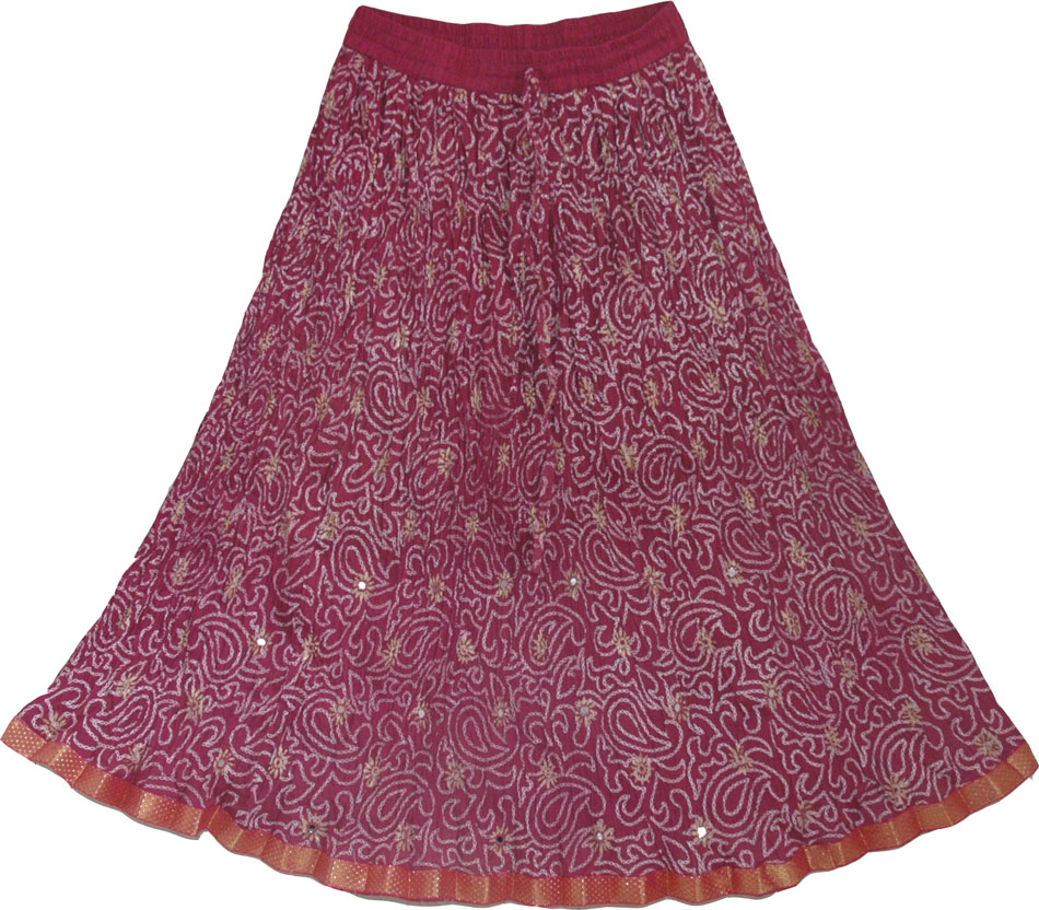 Pink Gypsy Hippie Skirt - Sale on bags, skirts, jewelry at polkadotinc.com