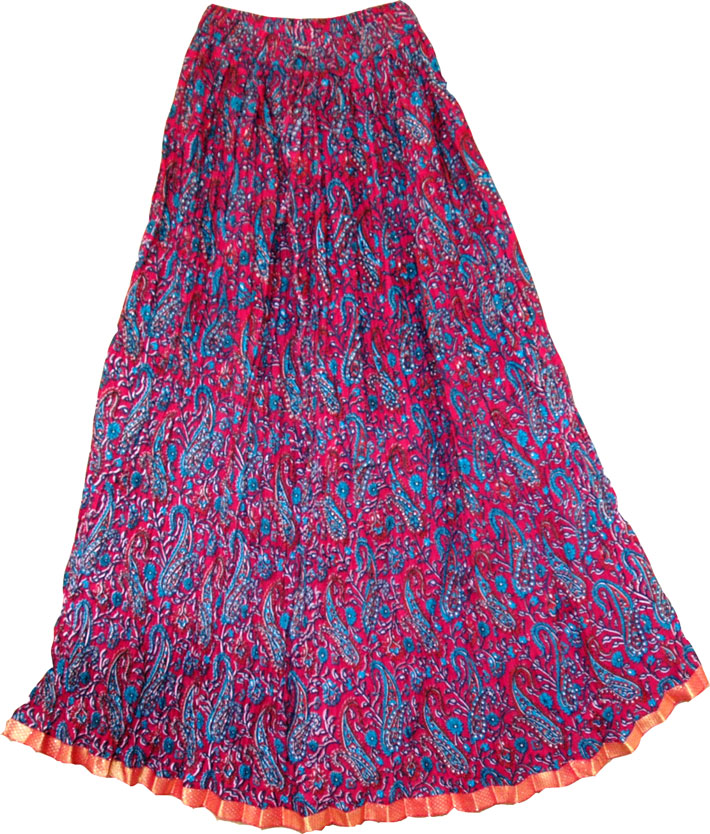 Sale:$14.99 Natural Dyes Long Skirt | Clearance | Printed, Sale|14.99|